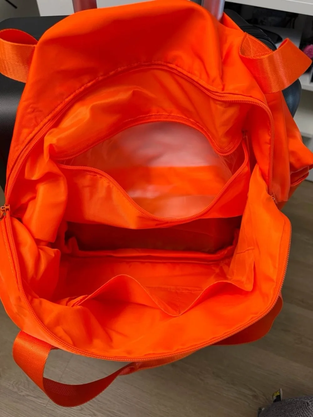 Foldie Bright Orange Nylon Tote Bag